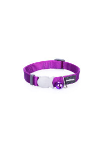 Red Dingo classic cat collar, One Size Fits All, Purple