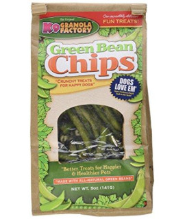 K9 Granola Factory Green Bean Chips Dog Treat, 5 Oz