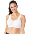 Wacoal womens Full Figure Underwire sports bras, White, 32H US