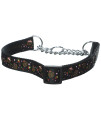 Mirage Pet Products cupcakes Nylon Ribbon Martingale collar for Pets Large Black