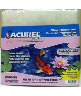 Acurel Coarse Polyester Media Pad, 12-Inch by 12-Inch