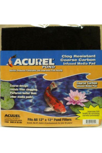 Acurel Coarse Carbon Infused Media Pad, 12-Inch by 12-Inch