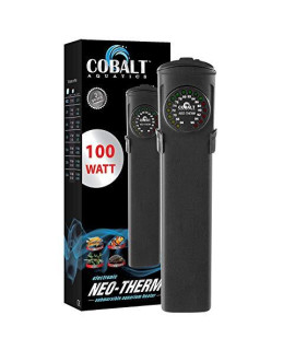 Cobalt Aquatics Flat Neo-Therm Heater with Adjustable Thermostat (Fully-Submersible, Shatterproof Design) from 25W to 300W