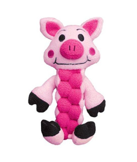 KONG Pudge Braidz Pig Dog Toy, Medium/Large