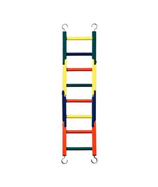 Prevue Pet Products BPV01140 Carpenter Creations Bendable Wood 4-Section Bird Ladder, 15-Inch, Colors Vary