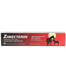 RJ matthews Merial Zimecterin Horse Dewormers Tube