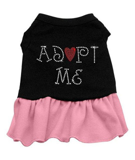 Mirage Pet Products Adopt Me 10-Inch Pet Dresses, Small, Black with Pink