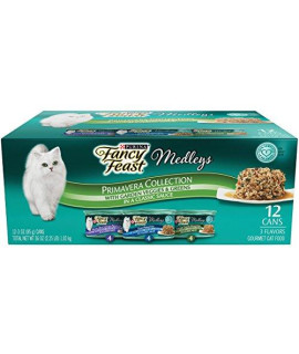 Purina Fancy Feast Gravy Wet Cat Food Variety Pack, Medleys Primavera Collection - (2 Packs of 12) 3 oz. Cans