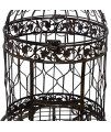 Deco 79 55122 Benzara Victorian Style Bird Cage, 47 H/14 W, Black