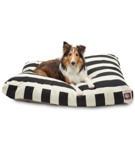 Majestic Pet Vertical Stripe Rectangle Dog Bed Black Large