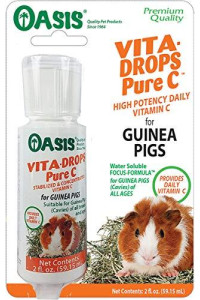 OASIS 80254 Vita Drops-Pure C for Guinea Pig, 2-Ounce, Packaging may vary