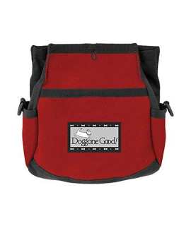 Doggone good Rapid Rewards Deluxe Dog Training Bag with Belt (Red)