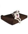Big Barker 7" Orthopedic Dog Bed with Pillow-Top (Headrest Edition) | Dog Beds Made for Large, Extra Large & XXL Size Dog Breeds | Removable Durable Microfiber Cover | Made in USA