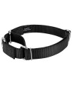 Country Brook Petz - Martingale Heavyduty Nylon Dog Collar (Large, 1 Inch Wide, Black)