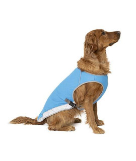 canada Pooch Dog cooling Vest - Evaporative cooling Vest for Dogs with Breathable Mesh Material & Reflective Lining Adjustable Dog cooling Vest great for Dogs 10 (9-11 Back Length) Aqua
