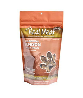 The Real Meat company 828016 Dog Jerky Venison Treat 12-Ounce