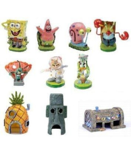 Spongebob 10-Piece Aquarium Decorative Set