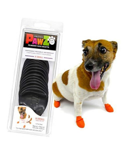 PawZ Dog Boots | Rubber Dog Booties | Waterproof Snow Boots for Dogs | Paw Protection for Dogs | 12 Dog Shoes per Pack (X-Small)