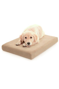 Milliard Premium Orthopedic Memory Foam Dog Bed with Removable Waterproof Washable Non-Slip Cover - Medium - 34 inches x 22 inches x 4 inches