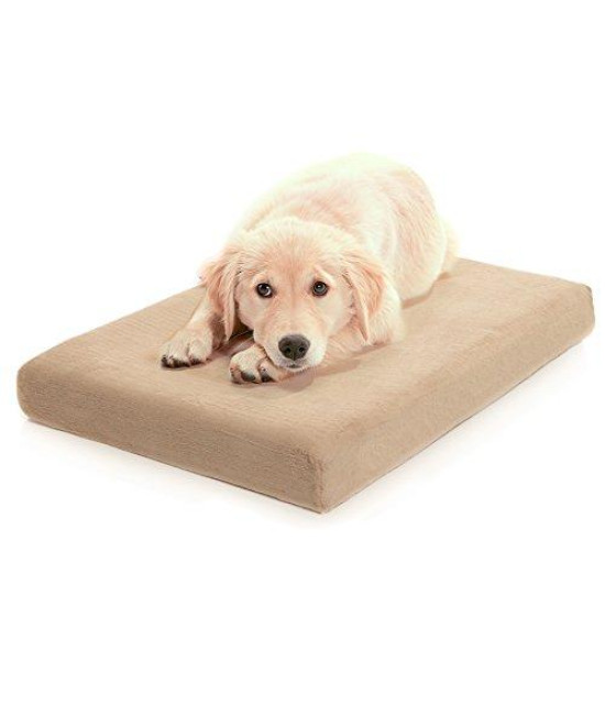 Milliard Premium Orthopedic Memory Foam Dog Bed with Removable Waterproof Washable Non-Slip Cover - X Large - 46 inches x 35 inches x 4 inches