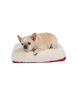 Back Support Systems Dog Bed Organic Small Red