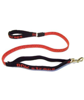 ROK Straps Large Leash, Red and Black