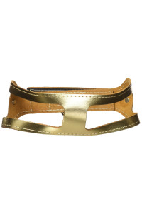 ChokeFree Pet Shoulder Collar, 17", Metallic Gold