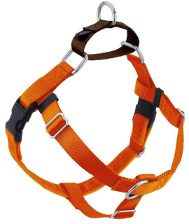 2 Hounds Design Freedom No Pull Dog Harness | Adjustable Gentle Comfortable Control for Easy Dog Walking | for Small Medium and Large Dogs | Made in USA | Leash Not Included | 1" MD Rust