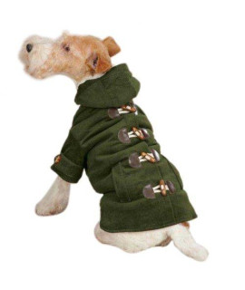 East Side collection ZM3868 16 74 corduroy Toggle coat for Dogs Medium chive