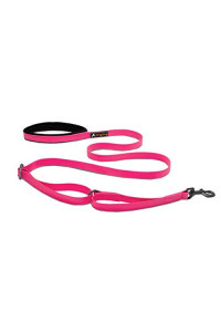 OllyDog Tilden Dog Leash, Fixed 6 ft Length, Lightweight, Durable and Comfortable for Everyday Use, Waterproof and Odor Resistant, Great for Small, Medium, or Large Dogs That Love to Swim (Pink)