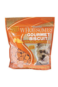 Sportmix Wholesomes Gourmet Biscuit With Real Cheddar Cheese Grain Free Dog Treats, 3 Lb.