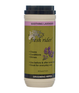 MOSS Fresh Rider Horse grooming Wipes - Lavender