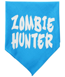 Mirage Pet Products Zombie Hunter Screen Print Bandana Small Turquoise