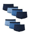 Hanes Ultimate Mens Ultimate Tagless Briefs with comfortFlex Waistband-Multiple Packs and colors, 7 Pack Blue Assorted, Small