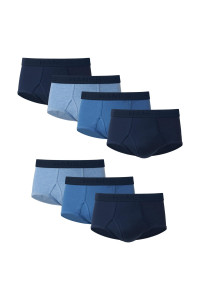 Hanes Ultimate Mens Ultimate Tagless Briefs with comfortFlex Waistband-Multiple Packs and colors, 7 Pack Blue Assorted, Small