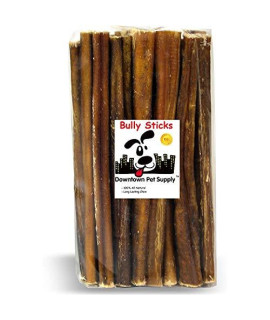 Downtown Pet Supply 6 Junior Bully Sticks for Small Dogs and Puppies - Dog Dental Treats & Rawhide-Free Dog chews - Dog Treats with Protein Vitamins & Minerals - Thin 40 Pack