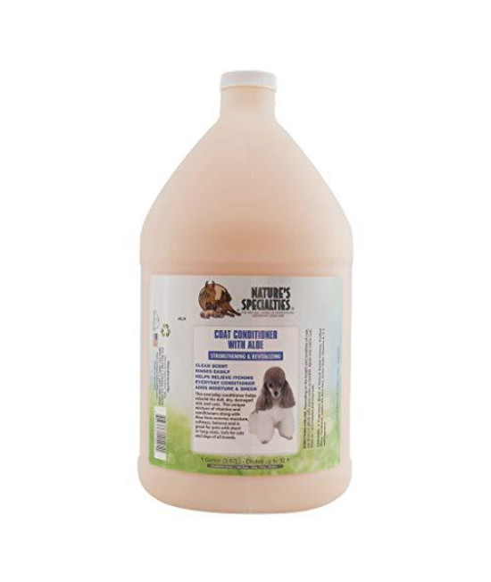Natures Specialties Moisturizing Dog Conditioner for Pets, Concentrate 32:1, Made in USA, Aloe Conditioner, 1gal