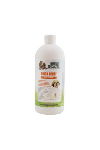 Natures Specialties Quick Relief Ultra concentrated Anti-Microbial Medicated Dog Neem Shampoo for Pets Makes up tp 2 gallons Natural choice for Professional groomers Helps Relieve Itching Made in USA 32 oz