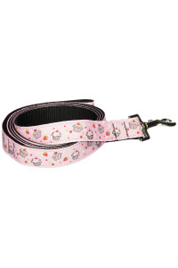 Mirage Pet Products cupcakes Nylon Ribbon Leash for Pets 1-Inch by 6-Feet Light Pink