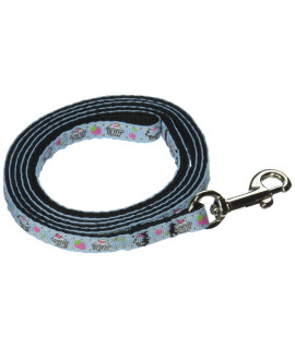 Mirage Pet Products cupcakes Nylon Ribbon Leash for Pets 38-Inch by 4-Feet Baby Blue