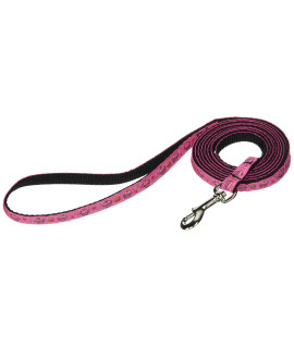 Mirage Pet Products cupcakes Nylon Ribbon Leash for Pets 38-Inch by 6-Feet Bright Pink