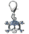 Mirage Pet Products Lobster claw Skull charm for Pets Blue