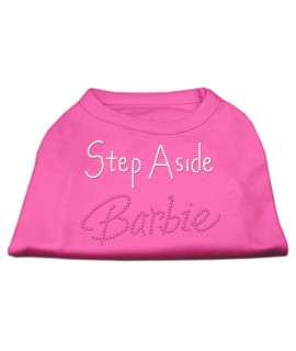 Step Aside Barbie Rhinestone Dog Shirt Bright Pink M (12)