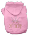Mirage Pet Products 16-Inch Got Booty Rhinestone Hoodies, X-Large, Pink
