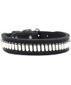 Mirage Pet Products Comet Black Dog Collar, 21"
