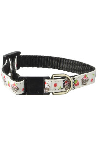 Mirage Pet Products cherries Nylon cat Safety collar White