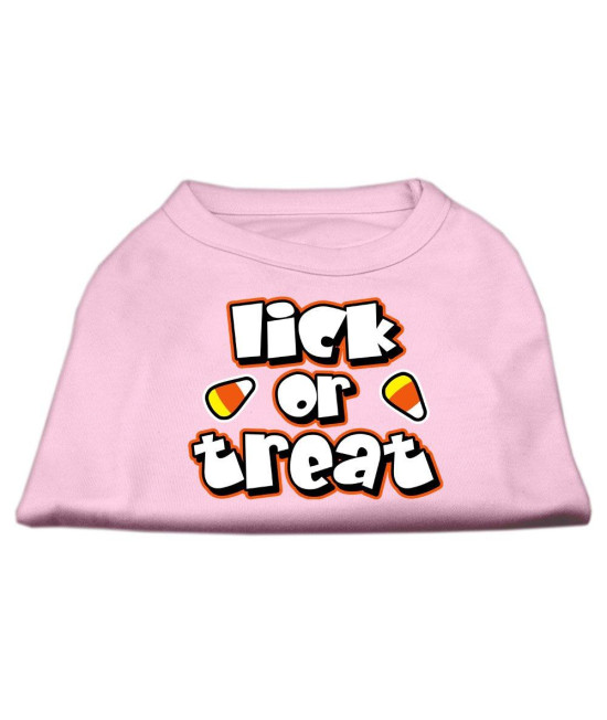 Mirage Pet Products Lick Or Treat Screen Print Shirts Light Pink XXL (18)