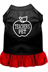 Mirage Pet Products 57-51 XXLBKRD 18 Teachers Pet Screen Print Dress Black with Red, XX-Large