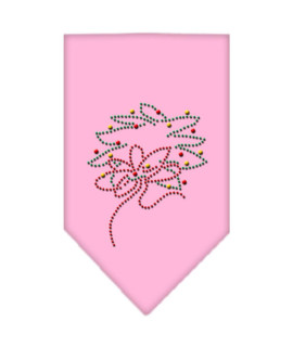 Mirage Pet Products Wreath Rhinestone Bandana Small Light Pink