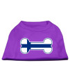 Mirage Pet Products Bone Shaped Finland Flag Screen Print Shirts Purple XL (16)